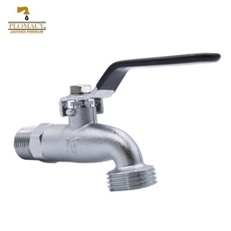 [JEP13] Llave Jardin con Palanca 100% Laton con Acabado Niquelado Plomacy (JEP13)