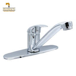 [MMF8] Mezcladora MonoMando Para Fregadero 8" Laton Con Acabado Cromo Plomacy (MMF8)