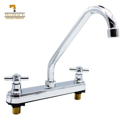 [PM8M] Mezcladora Para Fregadero 8" Maneral Cruz Plomacy (PM8M)