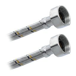 [CFS22] Conector Flexible Para Sanitario 7/8"FIP x 7/8"FIP x 35cm. Aluminio Plomacy (CFS22)