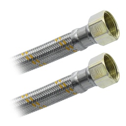 [C1980] Conector Flexible para Boiler 3/4" x 3/4" x 80 cm. Acero Inox. Plomacy (C1980)