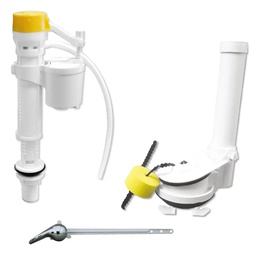 [2583] Herraje WC Ultra-Pilot  3&quot; Ajustable One Piece Con Palanca Cromada  (2583)
