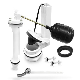 [9407] Herraje WC Mini-Max 2" x  8" Palanca Cromada y Esponjoso  (9407)