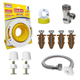 [3155] Kit De Instalacion Para W.C. Con Brida Movil y FamaFlex Inoxidable  (3155)