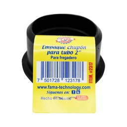 [2317] Chupon "Negro" Para Tubo PVC  2 "  Para Fregadero   (2317)