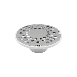 [9686] Coladera Redonda Para Tubo PVC Rejilla Inoxidable #2 (9686)