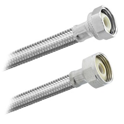 [3624] FamaFlex Premium Para Sanitario 1/2" FIP X 7/8" FIP X 40cm.-16"  (3624)
