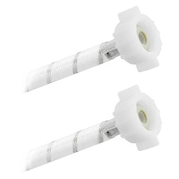 [3954] FamaFlex Poli-Acetal Para Sanitario 7/8&quot; AM x 7/8&quot; AM x 55cm.-22&quot;   (3954)