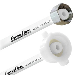 [2040] FamaFlex PoliMax Para Sanitario 3/8&quot; COMP. x 7/8&quot; AM x 45cm.-18&quot;  (2040)