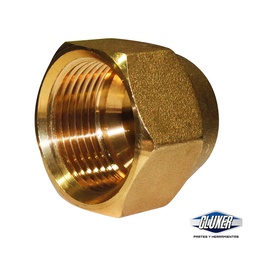 [CXTFF3-8] 1 Tuerca Flare De Bronce 3/8 Pulgada, Forjada, Cluxer