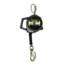 [SS-SRLIC30FT] Retractil de cable galvanizado 3/16" 30ft Carcasa de Plastico  ANSI Z359.12-10