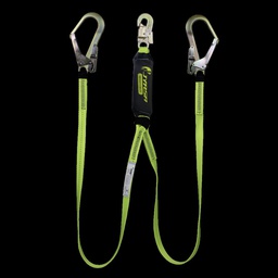 [JYR-AM2C1G1M83C] AMORTIGUADOR DE LINEA VERDE CON BANDA DOBLE DE 1 PULG. X 1.83 MTS CON UN GANCHO