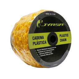 [SR-1177AM] CADENA PLASTICA AMARILLA PARA DELIMITAR AREAS