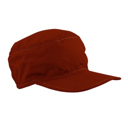 [ECO-7030R] GORRA ANTIESTATICA ECOFRIENDLY CON VISERA, COLOR ROJA.