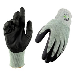 [ECO-EA600S8] GUANTE ECOLOGICO RECUBIERTO DE NITRILO RESISTENTE AL CORTE NIVEL 6 TALLA 8