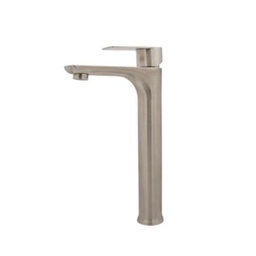 [23MAC] MEZCLADORA  MONOMANDO ALTA P/LAVABO AC. INOXIDABLE 304 AC. CEPILLADO