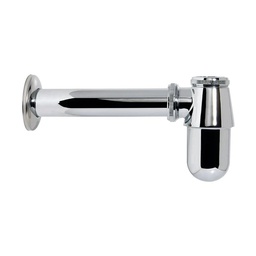 [28L] TRAMPA DE LATON C/REGISTRO P/LAV. ACABADO CROMO