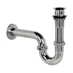 [29C] TRAMPA LAVABO PARED C/CONTRA TUBO SATINADA