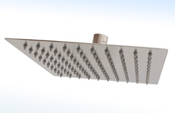 [44SCB] REGADERA DELGADA CUAD.8X8" AC.INOX. AC.SATINADO