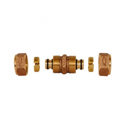 [81UAP 19] 3/4" COPLE UNION P/TUB.PLAST.C/ALMA ALUMINIO
