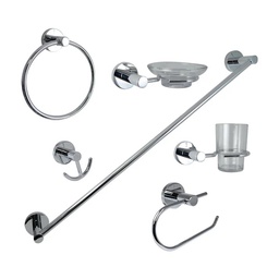 [JE20C] JUEGO ACCESORIOS P/BA�O ACABADO CROMO (PARIS)