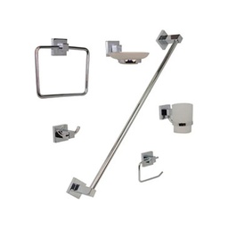 [JE95C] JUEGO  ACCESORIOS P/EMPOTRAR AC.CROMO