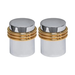 [MLA] JUEGO MAN.ASIA P/LAV.ORO-CROMO ESTRIA "H"