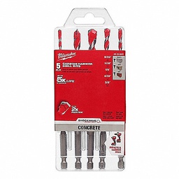 [48-20-9051] JGO.BROCAS CONCRETO MLW Z.1/4HEX  5pz