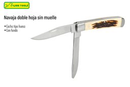 [7092] Navaja doble hoja sin muelle tipo hues