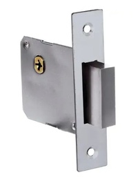 [Cerrojo para embutir auxiliar, función doble, níquel satinado, llave tetra, en caja Lock] 10CE