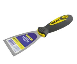 [Espátula flexible de acero de alto carbón con mango bimaterial 3" Surtek] 123033