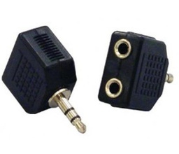 [FU0637] CONECTOR MACHO ESTEREO A DOSHEMBRAS ESTEREO