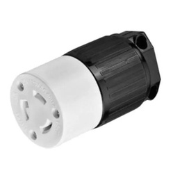 [FU0209] CONTACTO EXTENSION SEGURIDAD MEDIA VUELTA 3P 15A 277V NYLON
