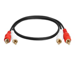 [FU0640] CABLE RCA DOS MACHOS A DOS MAC