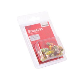 [A-16544-6-B] GRASERA M8 X 1 90 GRADOS BLISTER DE 10 PIEZAS