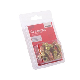 [A-16548-B] GRASERA 1/8" NPT 45 GRADOS H-245 BLISTER DE 10 PIEZAS
