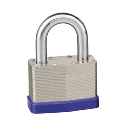 [BL-0265] CANDADO DE ACERO CUERPO LAMINADO 50MM C/2 LLAVES (CAJA C/6 PZAS - PRECIO X PIEZA)