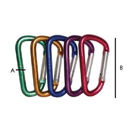 [C-00965] GANCHO RAPIDO DE ALUMINIO TIPO &quot;D&quot; 6MMX60MM (PRECIO X PIEZA - EMPAQUE GRANEL)