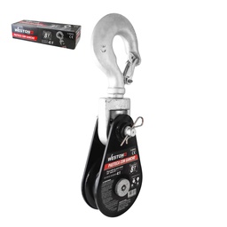 [C-02910] PASTECA GIRATORIA 8T-6&quot; C/GANCHO P/CABLE D/ACERO 3/4&quot; WESTON PLUS