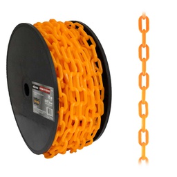 [D-535] CADENA DE PLASTICO Ø6MM*25M NARANJA