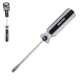 [DS-0110] DESARMADOR PLANO 3/16 X 4" MANGO PVC ASME-B107.600 (CAJA C/6 PZAS - PRECIO X PIEZA)