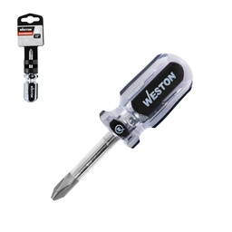 [DS-0235] DESARMADOR T/TROMPO PHILLIPS 1/4 X 1-1/2" MANGO PVC ASME-B107.600 (CAJA C/6 PZAS - PRECIO X PIEZA)