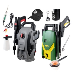 [KITHIDROCARRO] 2 HIDROLAVADORAS 1600PSI, CEPILLO, CALIBRADOR, DISPENSADOR Y PROMOCIONALES