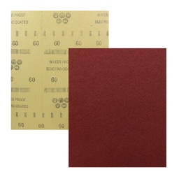 [LW-1135] HOJA DE LIJA OXAL ESMERIL 9" x 11" G120 (Precio x pieza - Empaque c/50 pzas)