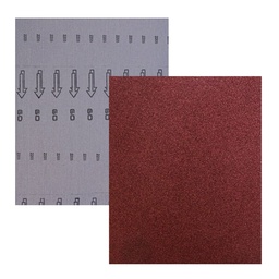 [LW-1210] HOJA DE LIJA RESPALDO DE TELA OXIDO DE ALUMINIO 9" X 11" G060(Precio x pieza - Empaque c/25 pzas)