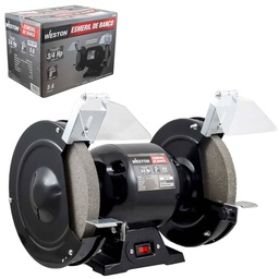 [M-00600] ESMERIL DE BANCO 8" X 3/4" H. P. (COBRE)