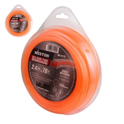 [MS-0175] HILO DUAL P/DESBROZADORA EN BLISTER 2.4mm X 78m - NARANJA