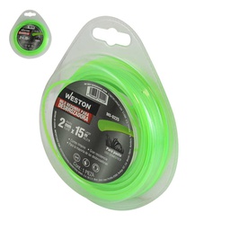 [MS-0225] HILO REDONDO P/DESBROZADORA EN BLISTER 2.0mm X 15m - VERDE