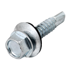 [PI-02030] PIJA PUNTA D/BROCA C/RONDANA GALV. #14x3" (Cajac/150 piezas)