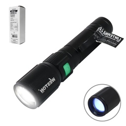 [SA-305-0321] LINTERNA LED RECARGABLE USB, FUNCION UV LONGITUD DE ONDA 365-370NM